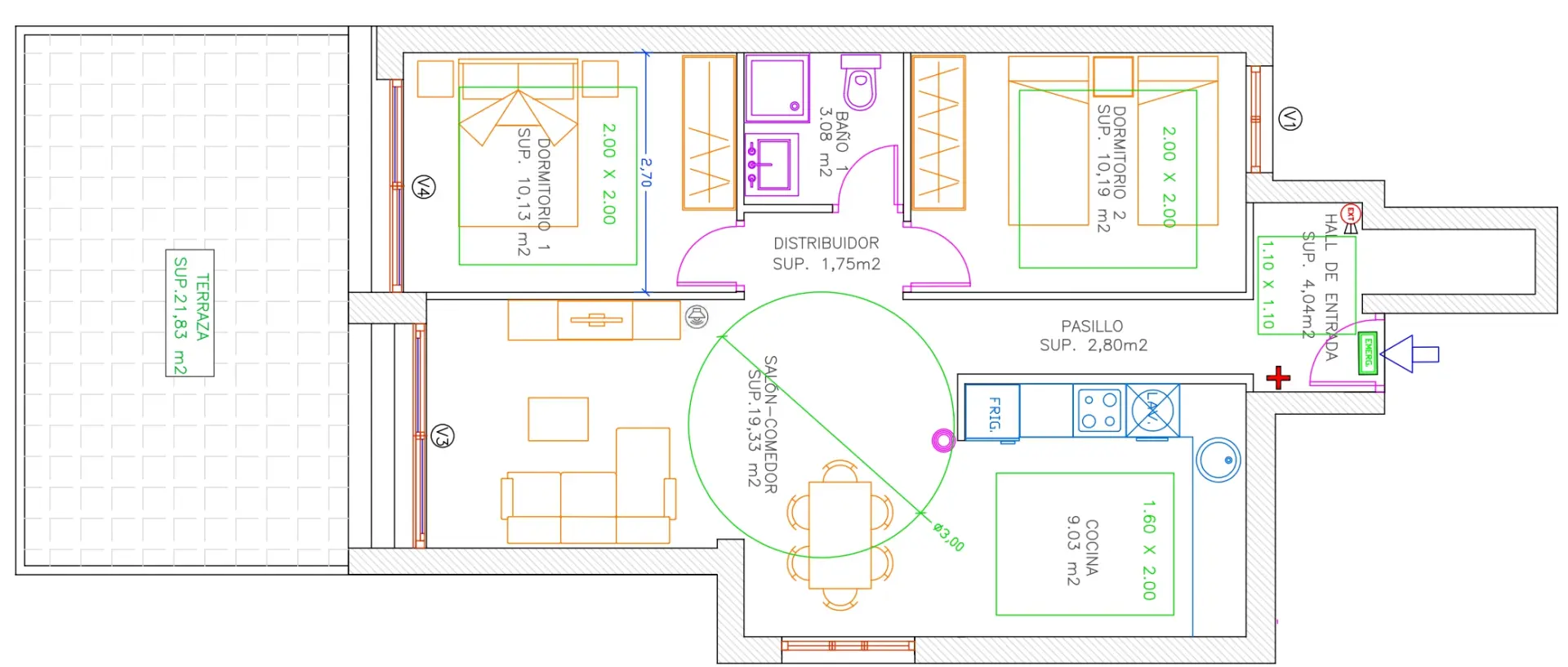 Plano de planta 1